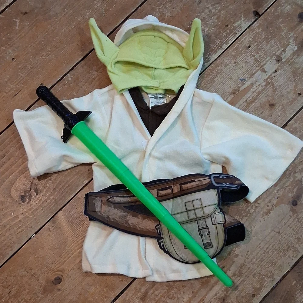 Star Wars Yoda Newborn Child‎ Costume Headpiece and Hooded Robe